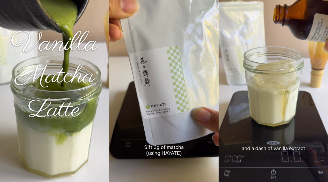 Creamy Vanilla Matcha Latte Recipe
