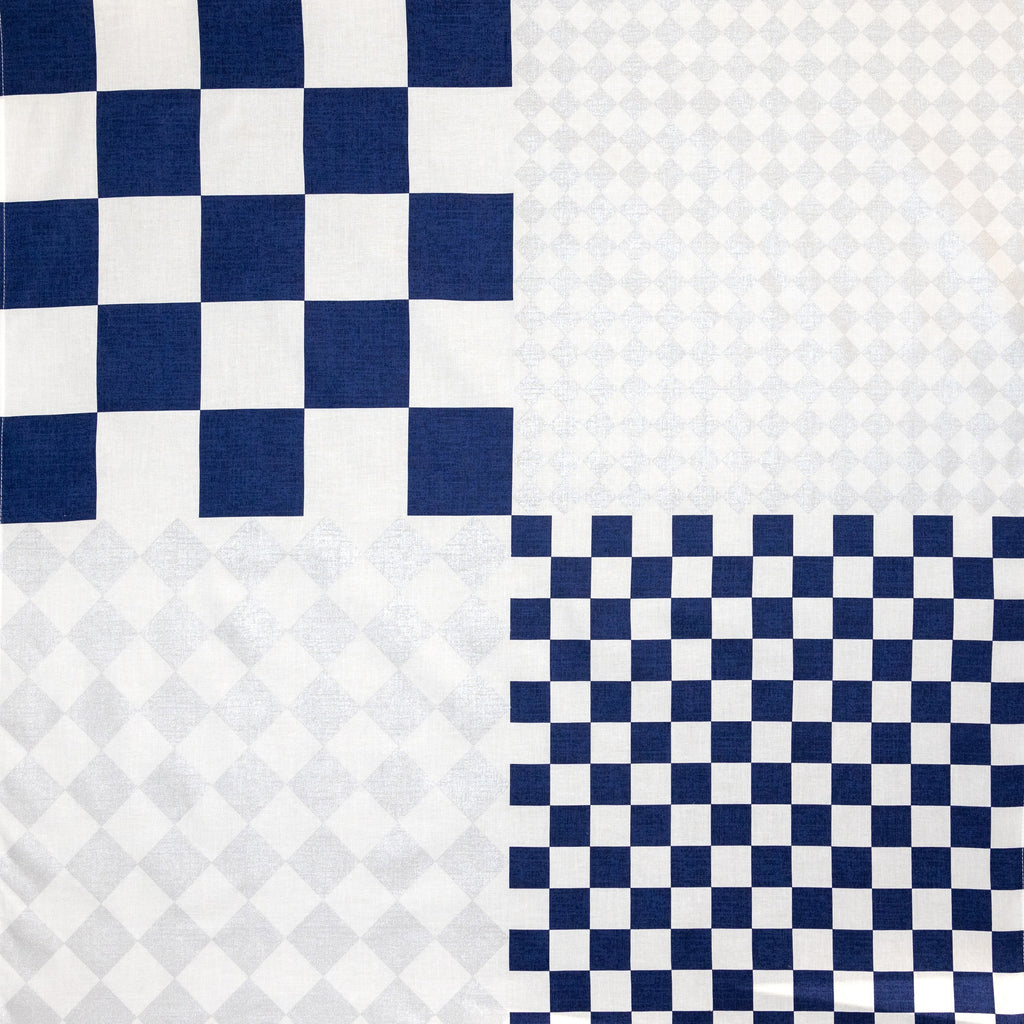 Furoshiki - Ichimatsu Checkered Blue