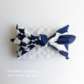 Furoshiki - Ichimatsu Checkered Blue