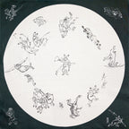 Furoshiki - Green & White Choju Jinbutsu Giga