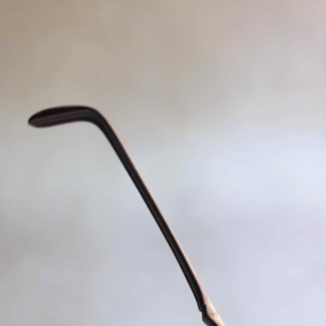Handmade Chashaku (tea scoop) - Soot-Colored Brown