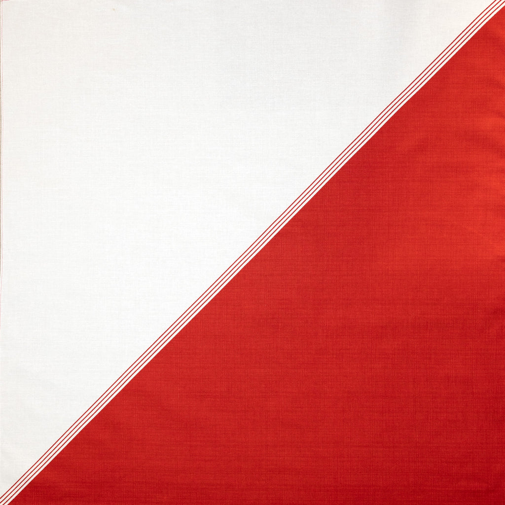 Furoshiki - Red & White Katamigawari