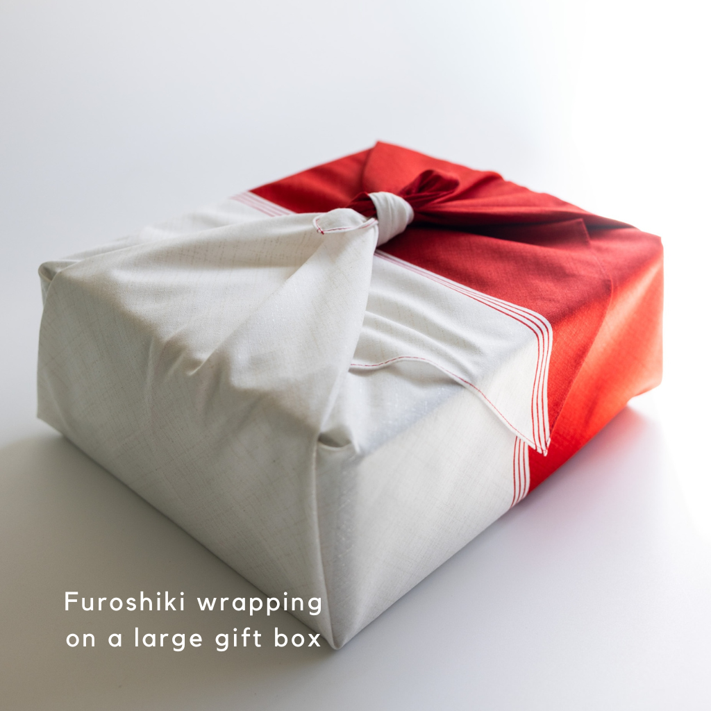 Furoshiki - Red & White Katamigawari