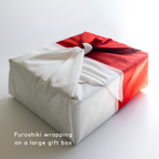 Furoshiki - Red & White Katamigawari